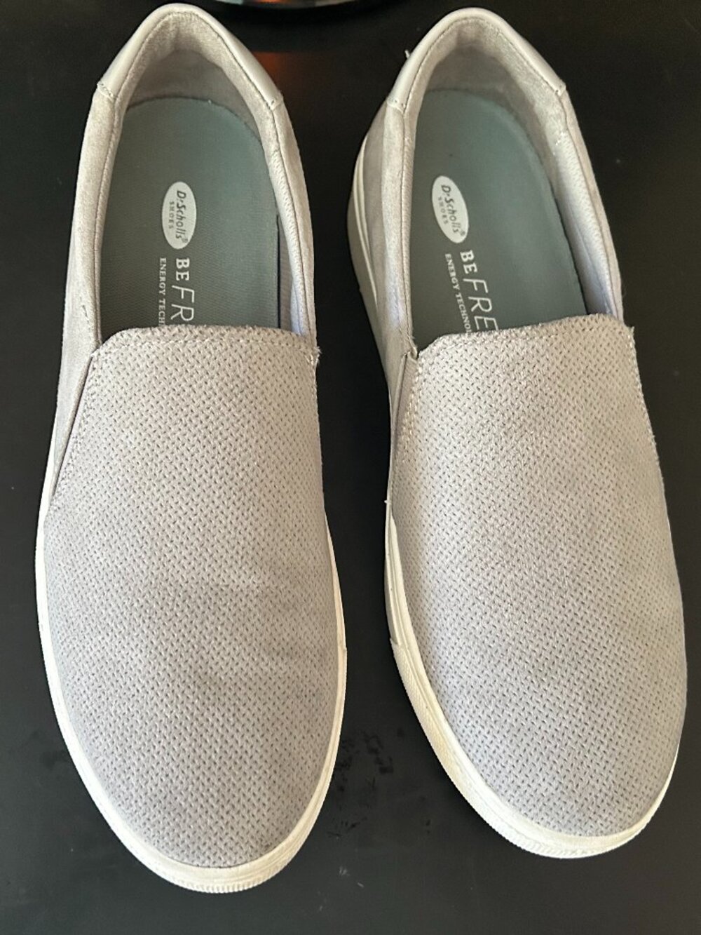 Dr Schools Be FREE Slip On Suede Like Shoes, Grey, Size 10M